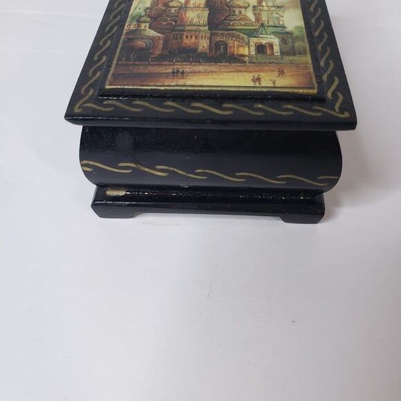 Vintage Russia St Basil Cathedral Mini Miniature Trinket Box Dresser Decor Small - Picture 4 of 12